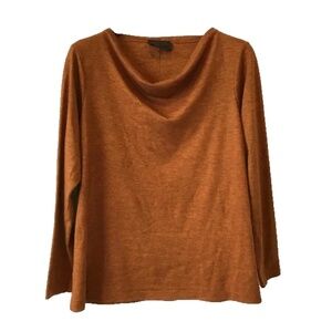 Claudine wool mix scoop neck 3/4 sleeve top
